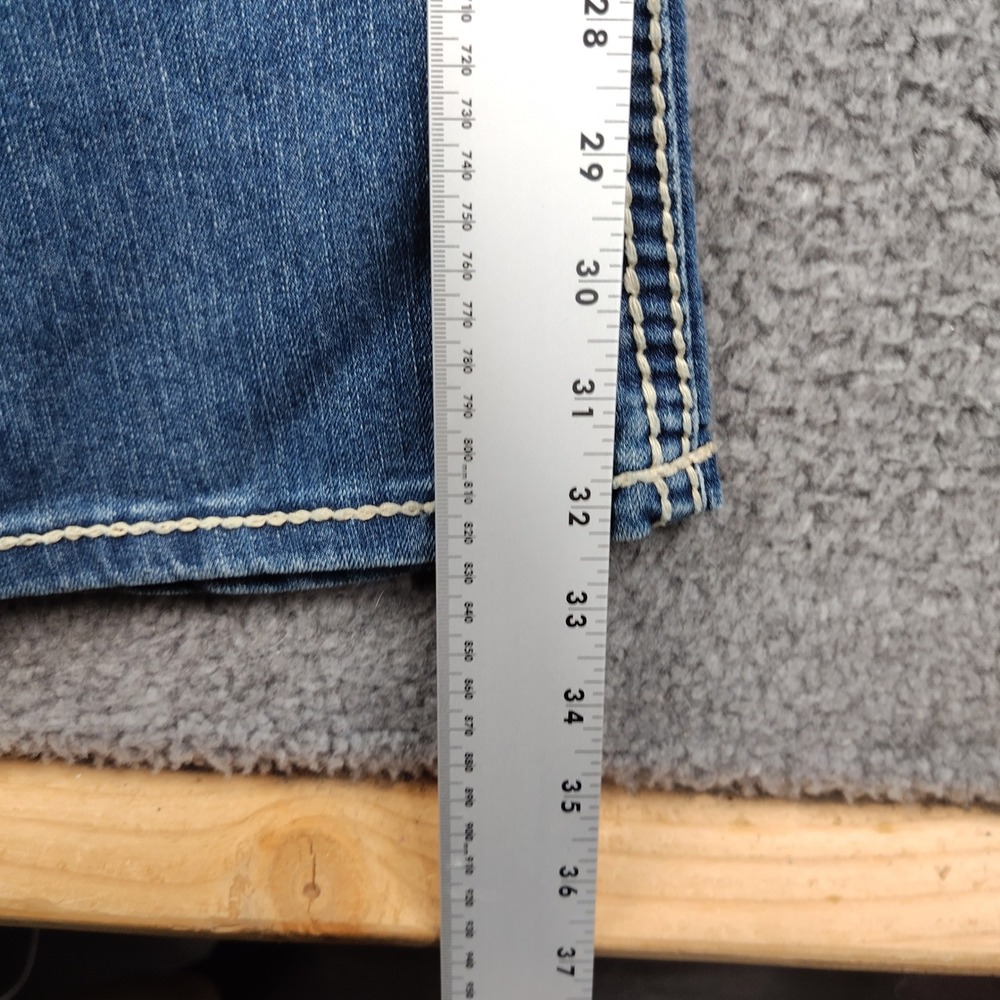 Nine West Missy Jeans Womens 10 Blue Bootcut Embroider Rhinestone Embellished - Picture 5 of 8